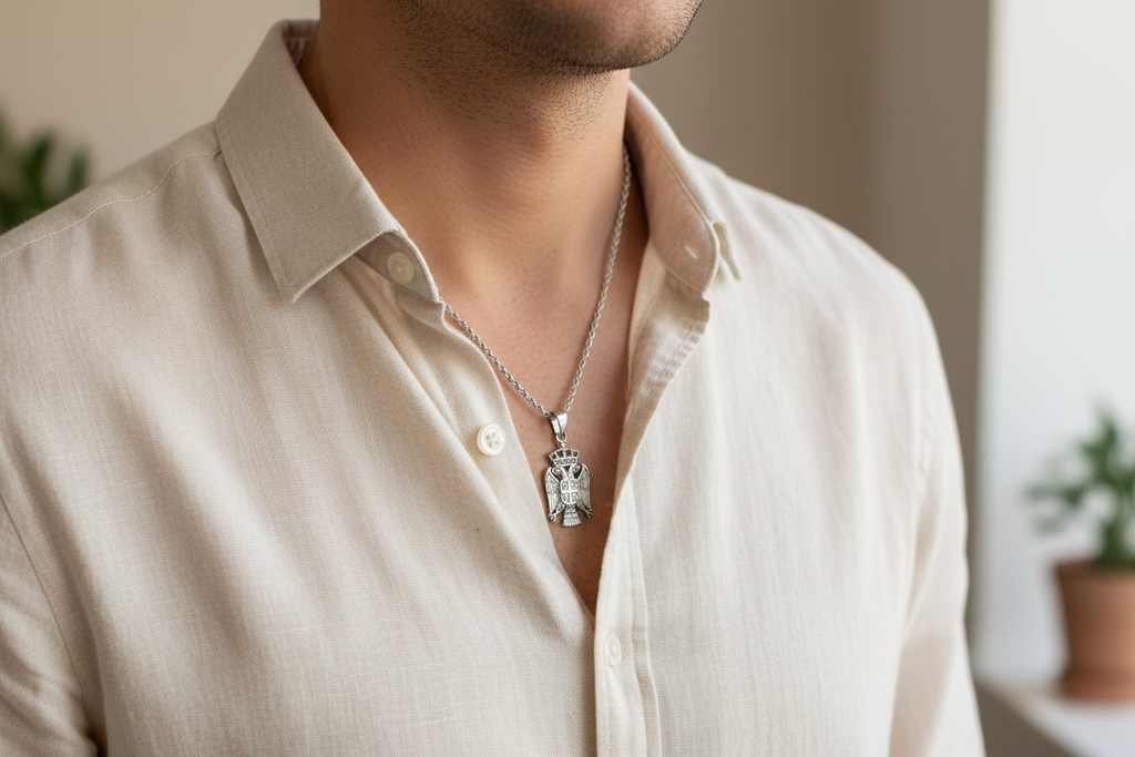 Serbien Halskette in Silber für Damen und Herren